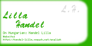 lilla handel business card